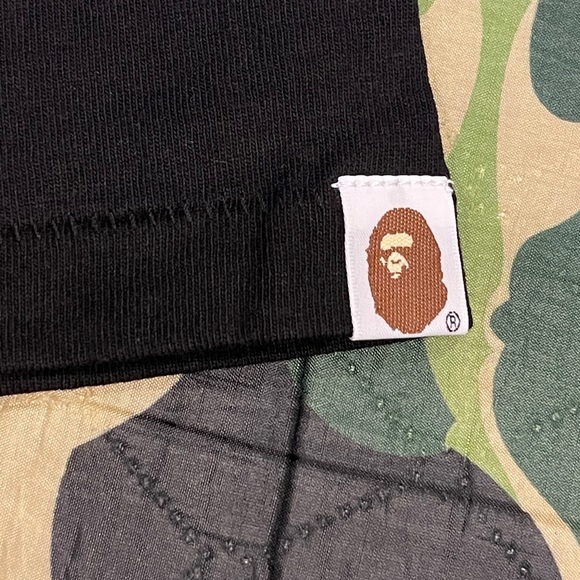 Bape A Bathing Ape Black Short Sleeve Galaxy Tee - Picture 5 of 5
